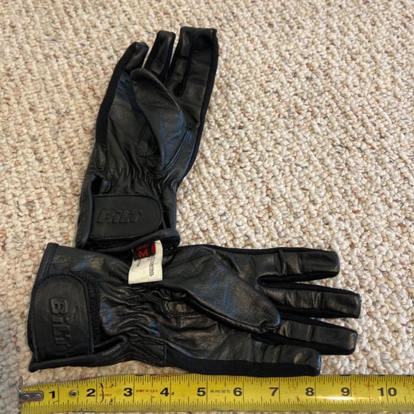 BiLT black motorcycle gloves, M - Picture 7 of 7